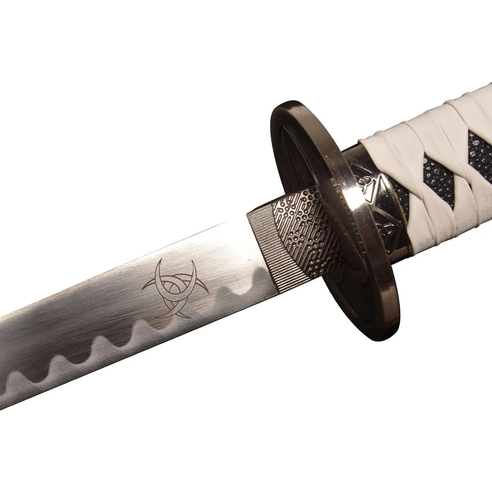 Cosplay Katana/Espada de Anime/Marrón y Blanco Doble Color a Juego 41 pulgadas/No afilado Foto 4 de 4