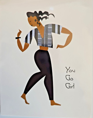 African American Expressions - 12 Note Cards & Envelopes NEW ''You Go Girl''