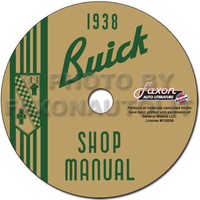 1938 Buick Werkstatt-Handbuch CD 38 Century Limited Roadmaster Special