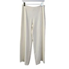 H by Halston Viscose & Lyocell Blend Eyelash Trim Wide Leg Pants Size 6