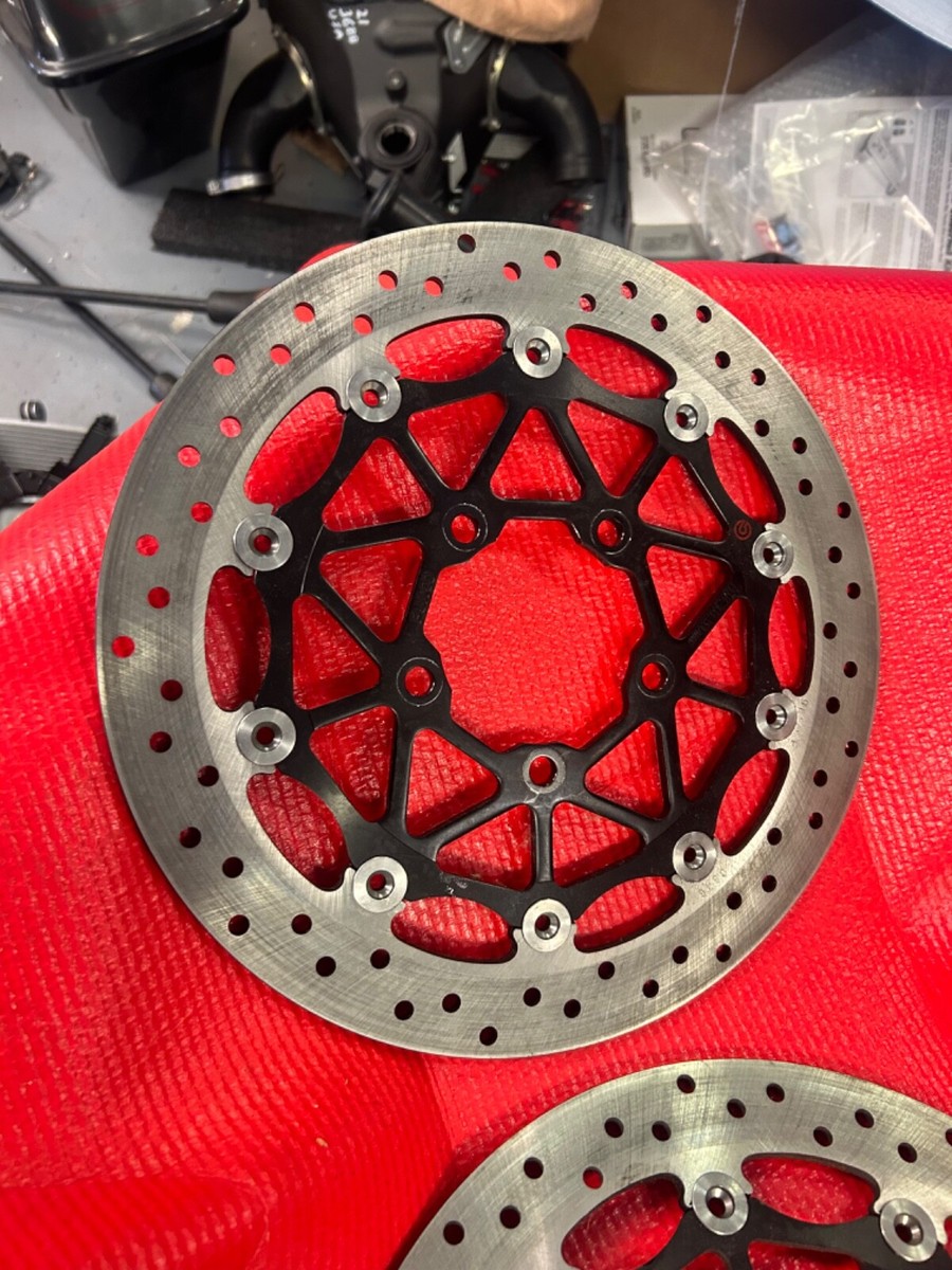 Brembo zx14r ディスクブレーキ 2枚セット 310サイズ ブレンボ製ZX-14R フロントブレーキディスク 片側 社外 中古