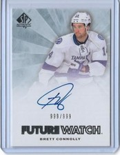 2011-12 SP AUTHENTIC BRETT CONNOLLY ROOKIE AUTOGRAPH CARD #240 ~ 999/999 UNIQUE