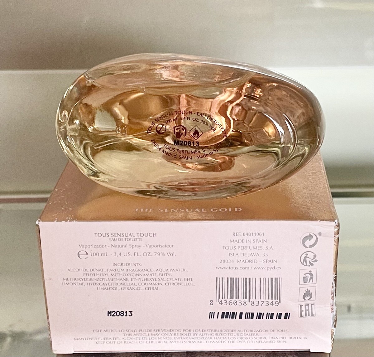 Tous Sensuality Parfum Tous Sensual Touch EDT 100ml Spray Perfume