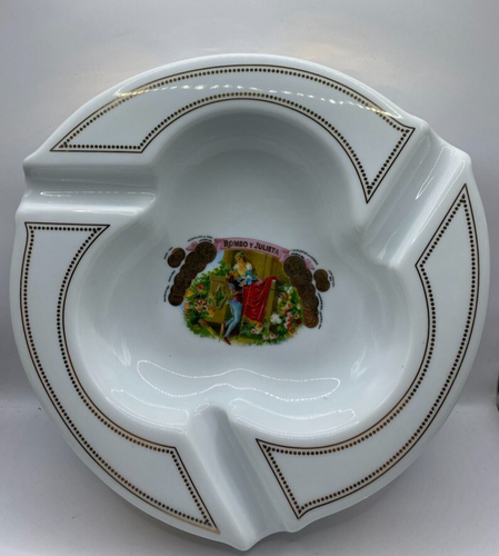 Romeo y Julieta Medallas de Oro Cigar Ashtray Desk Table Large 9.75 Original Box