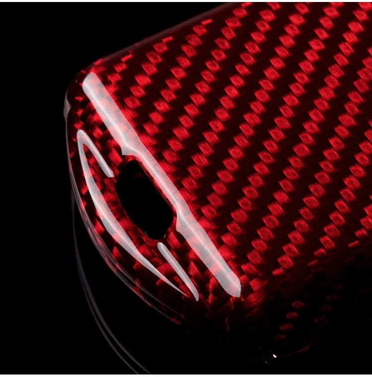Red Carbon Fiber Car Hard Shell Smart Key Fob Cover Case For Volvo C30 S60  S80 S