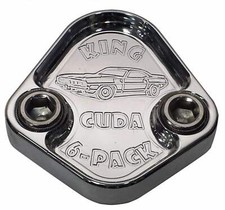 Fuel Pump Block Off Plate Fits Plymouth Cuda 440 6 Pack Engines Billet 6061 Usa