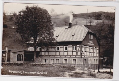 98512 Postcard Prossen Circle Pirna - Restaurant zum Prossner Gründl 1952