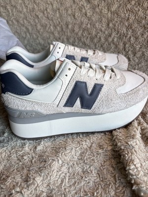 New Balance 574+ Moonbeam Dark Arctic Grey Women s - Size 6.5- 