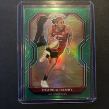 2021 Panini WNBA Prizm Green Prizm Dearica Hamby 43 Las Vegas Aces