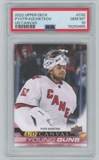 2022-23 Upper Deck Young Guns UD canvas psa10 Pyotr Kochetkov Rookie Carolina