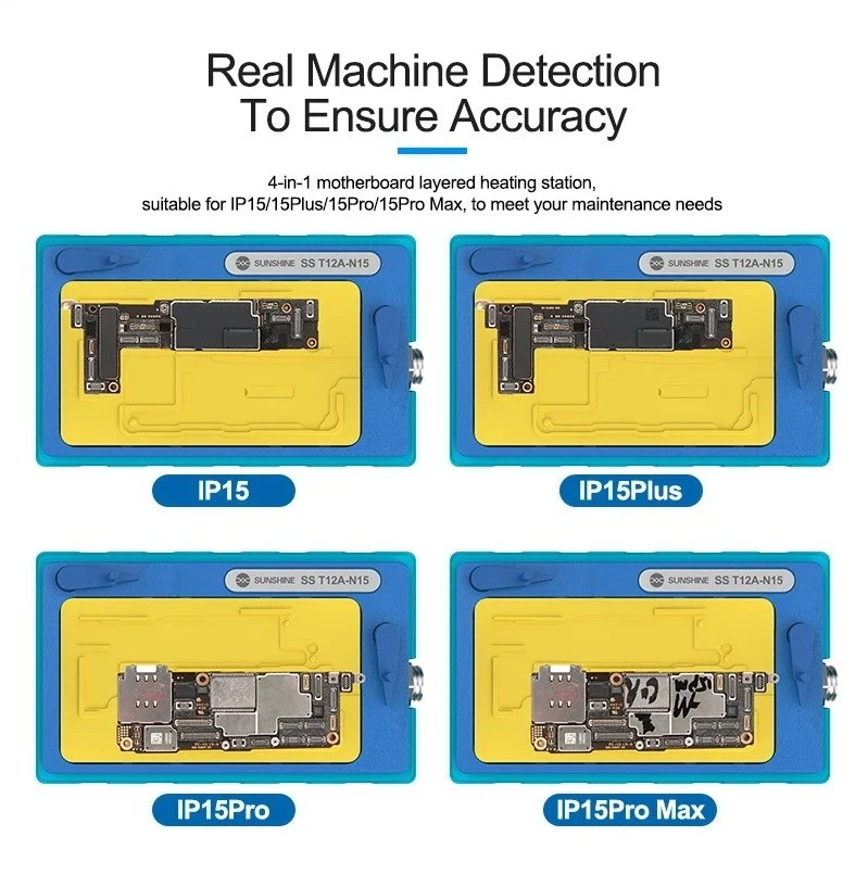 PreHeater Platform iPhone Motherboard 15 Series 4in1 Sunshine SS-T12A N15 UK - Image 2 of 4