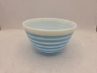 VINTAGE Pyrex 401 Blue Stripe Ring Mixing Bowl Glass 1 1/2 Pt USA