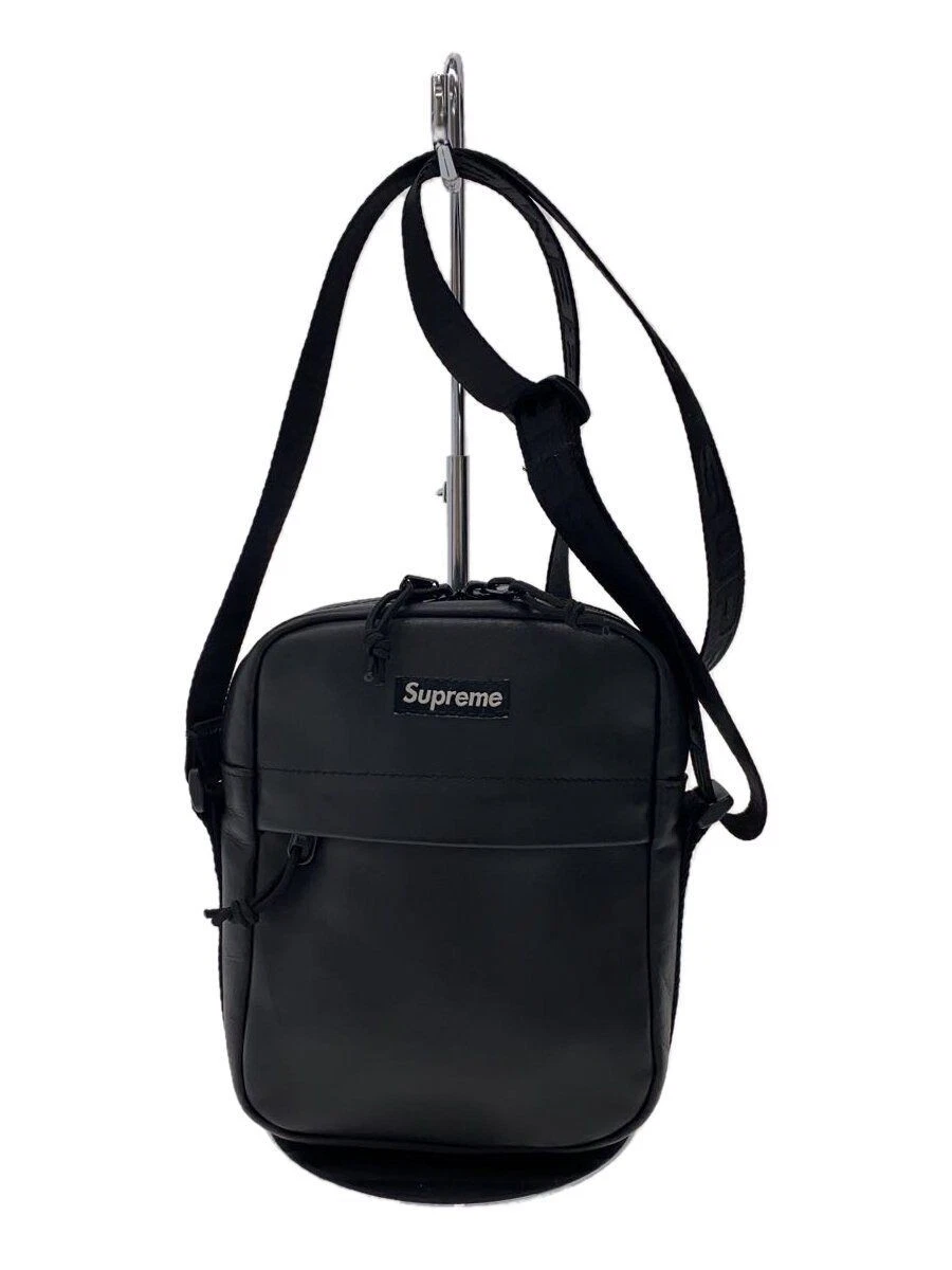 Sac bandoulière Supreme 23FW cuir noir uni occasion
