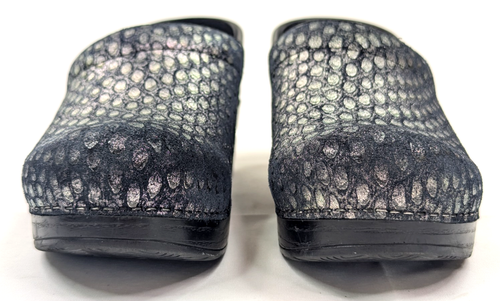 Dansko Metallic Scales Pink Undertone Glitter Clogs, Women US 6.5-7 (Euro 37) - Picture 2 of 16