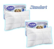 Nuzzle Cooling Adjustable Pillow For Side Standard Size Set Of 2 White Nuzzle Cooling Adjustable Pillow For Side Standard Size Set Of 2 White