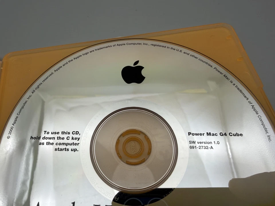 Vintage Apple Power Mac G4 Cube Diagnostic Hardware Test CD 691-2732-A - Image 4 of 4