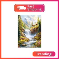 LELEMON Diamond Art Kits for Adults,Mountain Diamond Painting Kits for Adults,Wa