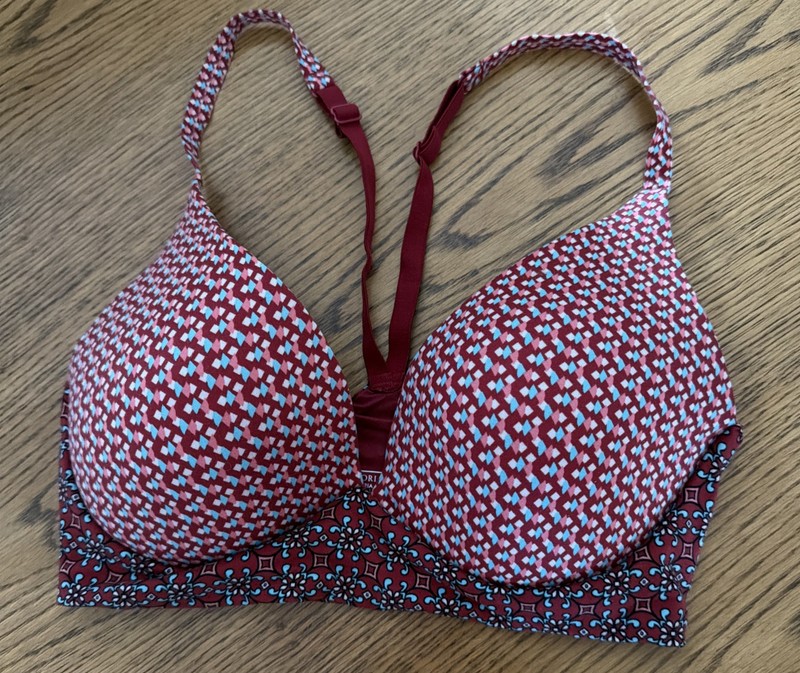 VICTORIA’S SECRET Body By Victoria 32DD Lightly Lined Plunge Bra EUC