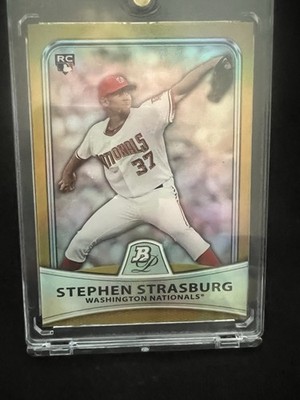 Topps 2010 BP Strasburg R/C, Million Card Giveaway Die-cut parallel sn 210/539
