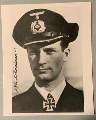 Hans Dietrich Freiherr von Tiesenhausen U-Boat Commander Knights Cross Signed
