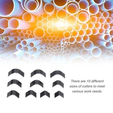 10Pcs Leather Cutter Shape Punch Edge Trimmer Craft Tool Set Kit for Cardboard