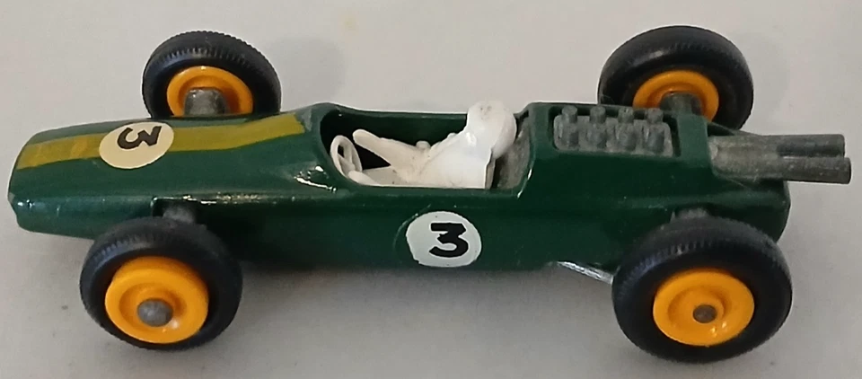 Coche de carreras vintage Matchbox/Lesney serie 19 verde oscuro Lotus 3 años 60 Foto 2 de 4
