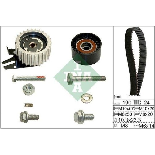 Zahnriemensatz Schaeffler INA 530 0624 10 FüR Alfa Romeo Fiat Opel Saab Suzuki-image