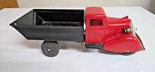 Vintage MARX / WYANDOTTE DUMP TRUCK w/ Battery Powered Headlights