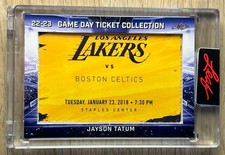 2022-23 Leaf Game Day Ticket Collection #TC-94 - Jayson Tatum - 01-23-18 Encased