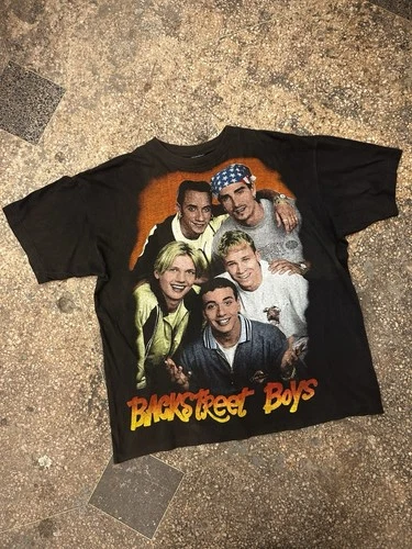 90’s Backstreet Boys Bootleg Rap Tee Tour T-Shirt Vintage vintage concert t-shirt, vintage, single stitch, B+ condition