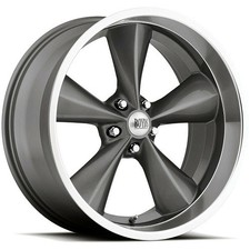 17x8 Boyd Coddington BC1 Junkyard Dog Gunmetal Wheels 5x4.75 (0mm) Set of 4