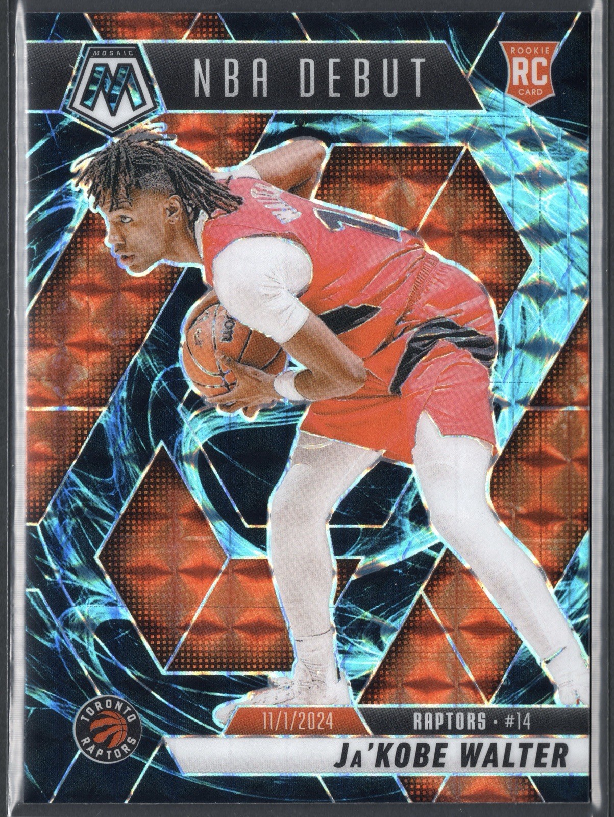 2024-25 Panini Mosaic NBA Debut #253 Ja’Kobe Walter Genesis Prizm (RC) SSP