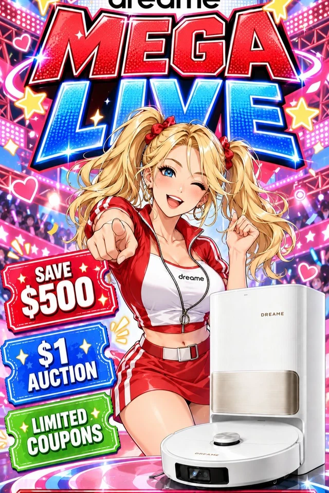 ⚡ Dreame LIVE FLASH: Up to 30% OFF Official Refurbished!