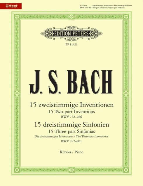 Inventions and Sinfonias BWV 772-801 for Piano (Sheet music)
