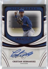 2022 Panini Immaculate Signatures Red /49 Cristian Hernandez #IS-CH Auto