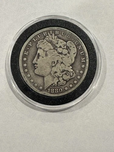 1880 S - MORGAN SILVER DOLLAR  90% Silver.  Capsule included