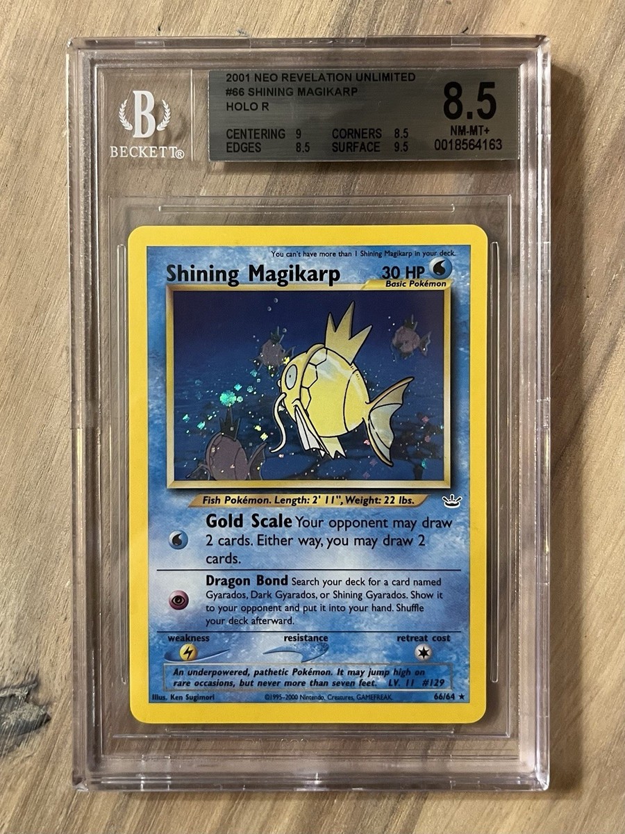 Shining Magikarp BGS 8.5 Pokemon 2001 Neo Revelation Secret Rare