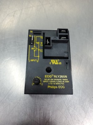Philips ECG RLY265N Delay On Operate Timer, 120VAC, 20A, .3-10 Min.      4A-43.1