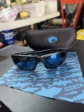 Costa Del Mar Fantails Pro Matte Black Blue Mirror 580g Sunglasses NO LENSES