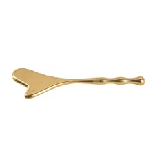 Gua Sha Massage Stick Brass Acupressure Massage Tool Textured for Home Spa