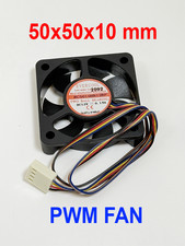Evercool 50x10mm Dual Ball Bearing PWM CPU Fan EC5010HH12BP