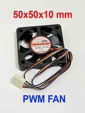 Evercool 50x10mm Dual Ball Bearing PWM CPU Fan EC5010HH12BP