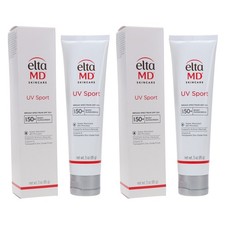 2 x EltaMD   UV Sport SPF 50 Sunscreen   2oz each   New in Box   AUTHENTIC