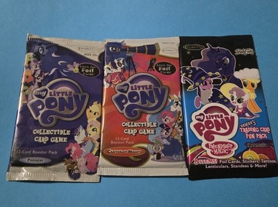 Lot (3) My Little Pony Premier, Series 3 Fun Packs Trading Cards New