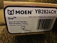 MOEN Eva 24 in. Bathroom Towel Bar in Chrome - YB2824CH