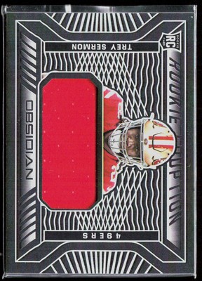 2021 Panini Obsidian #RE-TS Trey Sermon Rookie Eruption #/100