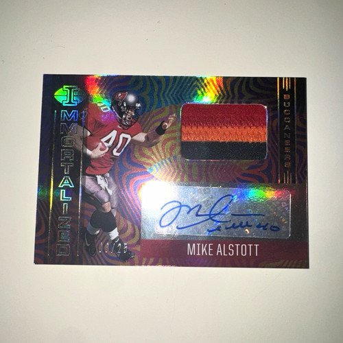 Mike Alstott #IJ-MA 2021 Panini Illusions Immortalized Jersey Autographs card