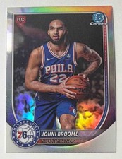 Johni Broome 2025-26 Bowman #BRR-35 Chrome Red Rookie Variation RC 76ers KG