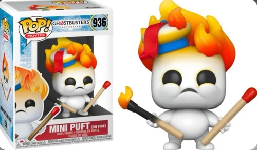 Funko Pop! Ghostbusters Afterlife Mini Puft (On Fire) #936 Target Exclusive GITD