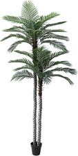 Nafresh 10Ft Tall UV Resistant Faux Palm Tree, 120In Artificial Palm Tree Indoor
